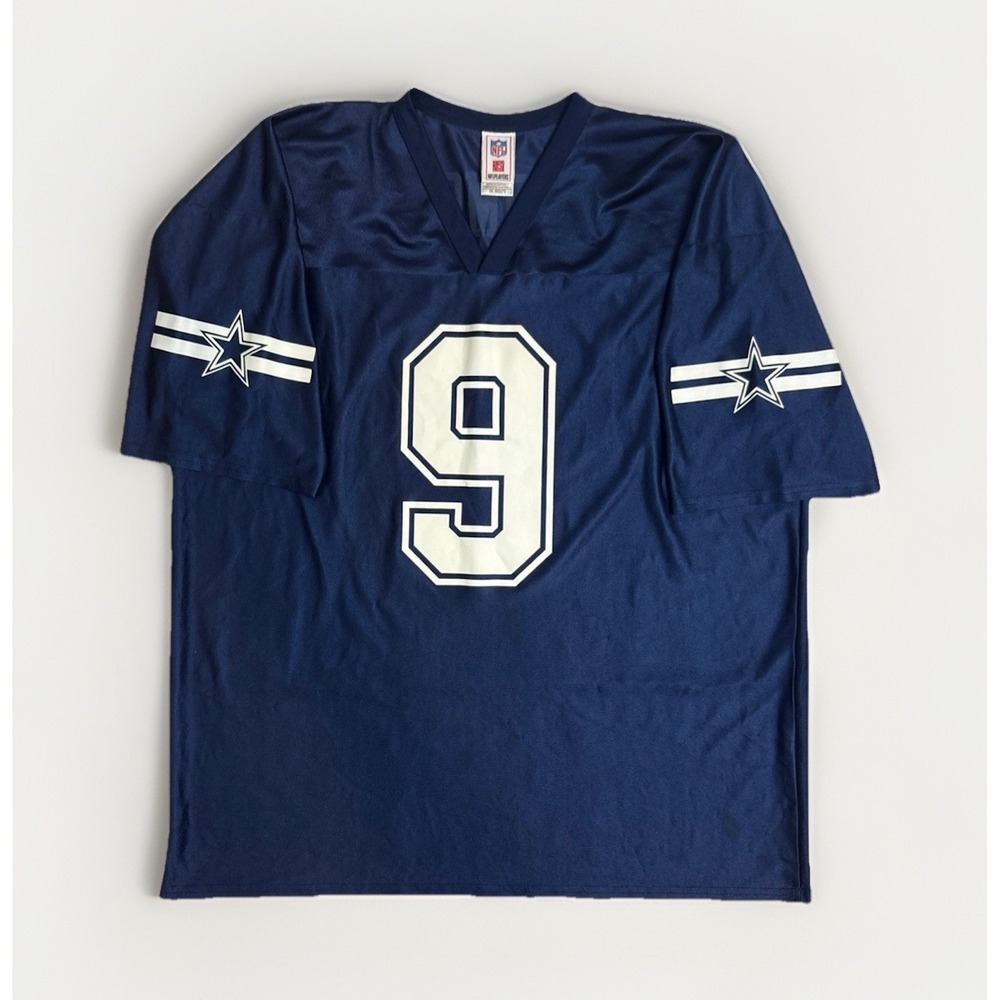 Vintage NFL Players Dallas Cowboys #9 Tony Romo Jersey Navy Blue Mens Size 2XL